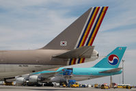 Vienna International Airport, Vienna Austria (VIE) - Asiana and Korean Air Boeing 747-400 - by Yakfreak - VAP