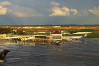 The Eastern Iowa Airport (CID) - Looking east from the control tower - by Glenn E. Chatfield