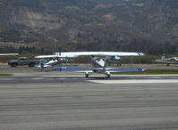 Santa Paula Airport (SZP) - N3617L & N3554L 1978 Great Lakes 2T-1A-2, a matched pair taxiing to transient tiedown - by Doug Robertson