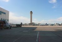 Denver International Airport (DEN) - Ground view of control tower from B39 - by Francisco Undiks