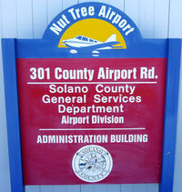 Nut Tree Airport (VCB) - Sign at Administration Bldg - by Bill Larkins