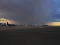 Denver International Airport (DEN) - Planes wait for storm to pass. - by Francisco Undiks