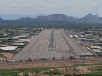 Scottsdale Airport (SDL) - On final for runway 21 - by John Meneely