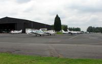 Elstree Airfield Airport, Watford, England United Kingdom (EGTR) - A small control tower for a busy Elstree airfield - by Terry Fletcher