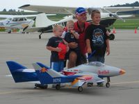 Bellefontaine Regional Airport (EDJ) - That's what it's all about.  Sean Saddler's RC jets at Airfest 2007 - Bellefontaine, OH - by Bob Simmermon