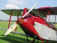 Turweston Aerodrome Airport, Turweston, England United Kingdom (EGBT) - Detail of visiting Moth at Turweston - by Simon Palmer