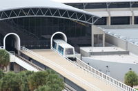 Tampa International Airport (TPA) - blue monorail - by Florida Metal