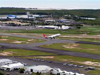Cairns International Airport, Cairns, Queensland Australia (YBCS) - View from the adjacent Mountain park - by Terry Fletcher