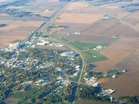 Casey Municipal Airport (1H8) - From 4500' on a frosty fall morning - by Bob Simmermon