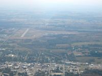 Cushing Municipal Airport (CUH) - From 4500' - by Bob Simmermon