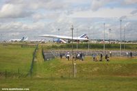 Paris Charles de Gaulle Airport (Roissy Airport), Paris France (CDG) - Paris Charles de Gaulle unofficial spotter area - Concorde F-BVFF in the background - by Michel Teiten ( www.mablehome.com )