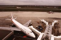 Toronto Pearson International Airport (Toronto/Lester B. Pearson International Airport, Pearson Airport), Toronto, Ontario Canada (YYZ) - Wardair B747,old terminal 1 YYZ,American B707 and Air Canada L-1011 in background - by metricbolt