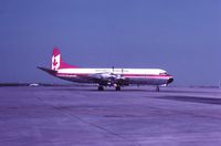 Toronto Pearson International Airport (Toronto/Lester B. Pearson International Airport, Pearson Airport), Toronto, Ontario Canada (YYZ) - Northwest Territorial Lockheed Electra at Toronto,1983 - by metricbolt