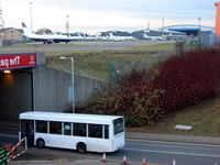 London Luton Airport, London, England United Kingdom (EGGW) - A General view of Parking Stand 16 commonly known as 'The Pond ' - by Terry Fletcher