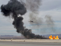 Nellis Afb Airport (LSV) - War Games at Aviation Nation 2007. The aircraft is - Privately Owned - Sugar City, Idaho / Douglas AD-5(A-1E) - Skyraider - by Brad Campbell