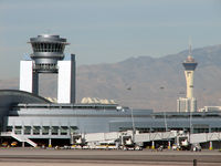 Harry Reid International Airport (LAS) - 2 Towers - by Brad Campbell