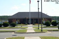 Raleigh Exec Jetport At Sanford-lee County Airport (TTA) - The terminal building, and some idea of the ample parking - by Paul Perry