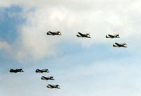 Stephens County Airport (BKD) - Eight ship P-51 Mustang pass at The Breckenridge Airshow - by Zane Adams