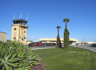 Oxnard Airport (oxr) - Control Tower & Airline Terminal. No scheduled commuter passenger service since Summer 2010. - by Doug Robertson