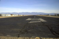 Los Alamos Airport (LAM) - Looking East down 09'er for take-off (one-way airport) - by K Gross