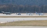 Williamsport Regional Airport (IPT) - The airport was busy today!  That is N712BC, N18287, N80699 and N5013Q. - by Sam Andrews