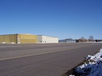 Chandler Field Airport (AXN) - The quiet general aviation ramp after closing time. - by Kreg Anderson