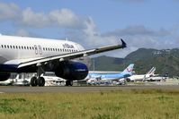 Princess Juliana International Airport, Philipsburg, Sint Maarten Netherlands Antilles (SXM) - Jetblue with SXM - by Wolfgang Zilske