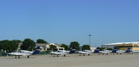 Arlington Municipal Airport (gky) - ATP Flight Training twins on the ramp in front of Arlington Muni terminal building - by Zane Adams