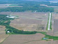 Sidney Municipal Airport (I12) - Looking down runway 28 at Sidney, Ohio - by Bob Simmermon