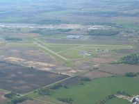 Marion Municipal Airport (MNN) - Looking S from 3500' - by Bob Simmermon