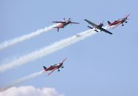 Sywell Aerodrome Airport, Northampton, England United Kingdom (EGBK) - The Blades practice at Sywell - by Simon Palmer