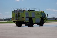 Dupage Airport (dpa) - New Crash Truck on the Fire Station Ramp - by William Hamrick