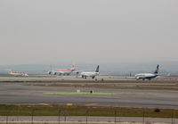 Barajas International Airport, Madrid Spain (MAD) - Traffic´s  expect for take off. - by Jorge Molina