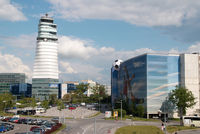 Vienna International Airport, Vienna Austria (VIE) - Parking area and tower - by Yakfreak - VAP