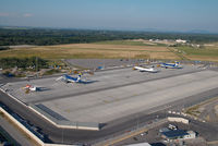 Vienna International Airport, Vienna Austria (VIE) - Some Euro 2008 Visitors parked on Block Kilo - by Yakfreak - VAP