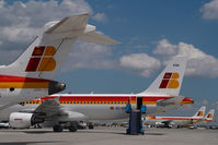 Vienna International Airport, Vienna Austria (VIE) - Some Iberia Aircraft for the EURO 08 final - by Yakfreak - VAP