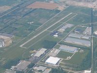 Delaware Municipal - Jim Moore Field Airport (DLZ) - Looking west from 5500' - by Bob Simmermon
