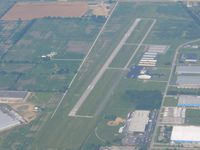 Delaware Municipal - Jim Moore Field Airport (DLZ) - Looking west from 5500' - by Bob Simmermon