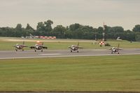 RAF Fairford Airport, Fairford, England United Kingdom (EGVA) - Taken at the Royal International Air Tattoo 2008 during arrivals and departures (show days cancelled due to bad weather) - by Steve Staunton