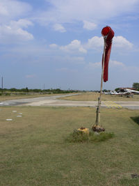 Sycamore Strip Airport (9F9) - Sycamore Field - Runway 35 and windsock - by Zane Adams
