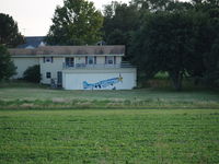 Pester Airport (NE59) - ONE OF THE HANGERS AT PESTER FIELD.   - by Gary Schenaman