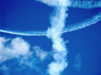 Wittman Regional Airport (OSH) - EAA 2008 AirVenture Daily Airshow Aerobatics-five aircraft simultaneous aerobatics - by Doug Robertson