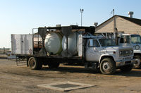 Shafter-minter Field Airport (mit) - G.K. Lewis (cropdusters) mother truck at Minter Field (note helo deck on top) - by Steve Nation