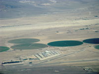 Barstow-daggett Airport (DAG) - Daggett-Barstow Airport, CA. from 8,500' msl looking North - by Doug Robertson