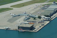 Toronto City Centre Airport, Toronto, Ontario Canada (CYTZ) - Toronto City Airport from the CN Tower - by David Burrell