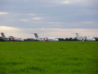 Norwich International Airport, Norwich, England United Kingdom (EGSH) - BAe 146 stored at Norwich Airport - by chris hall