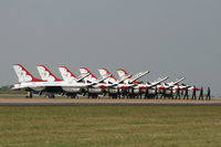 Fort Worth Alliance Airport (AFW) - USAF Thunderbirds ground crew show. - by Zane Adams