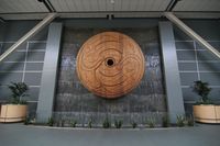 Vancouver International Airport, Vancouver, British Columbia Canada (YVR) - Arrival termial, native artwork - by Damon J. Duran - phantomphan1974