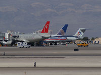 Mc Carran International Airport (LAS) - Funny to see the Ambulance Company I work for out on the Flight Line while I'm taking photos... - by Brad Campbell