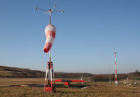 Flugplatz Freiburg Airfield - Wind Hose, Weather station, landing cross - by J. Thoma